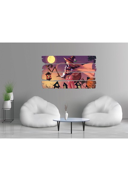 Anime Cadı Süpürge Kız Mdf Tablo 0103 (Model E) fiyatları