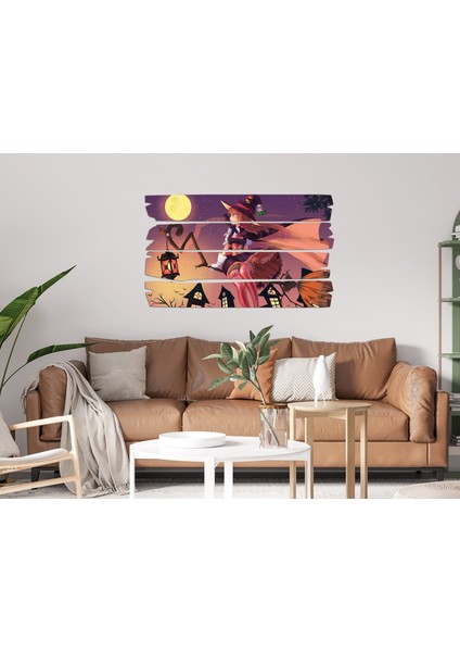 Anime Cadı Süpürge Kız Mdf Tablo 0103 (Model E) modelleri