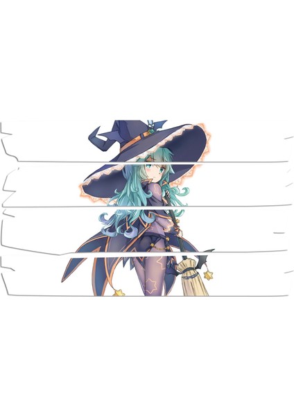 Anime Kız Cadı Mdf Tablo 0023 (Model E)