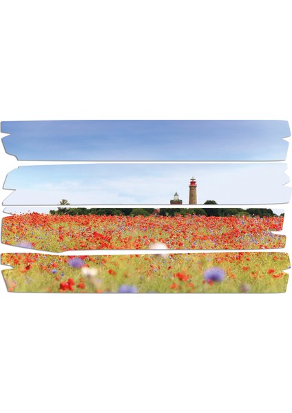 Gelincik Çiçeği Fener Mdf Tablo 0812 (Model E)