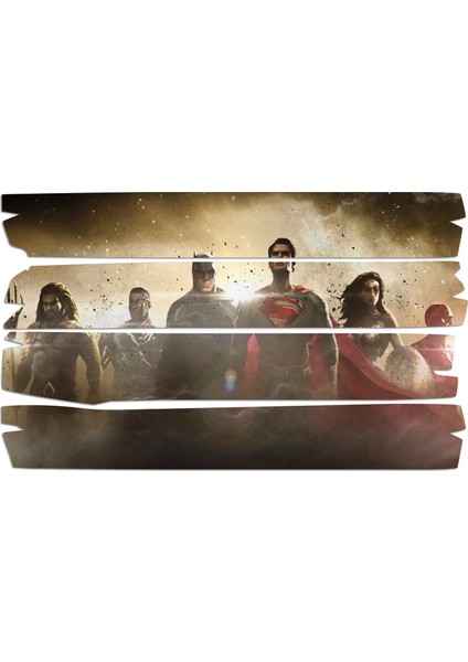 Batman Superman Wonder Woman Mdf Tablo 0589 (Model E)