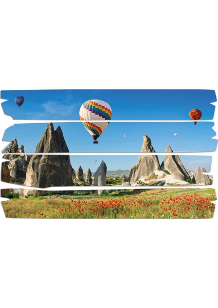 Gelincik Çiçeği Balonlar Mdf Tablo 0804 (Model E)