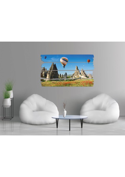 Gelincik Çiçeği Balonlar Mdf Tablo 0804 (Model E) fiyatları