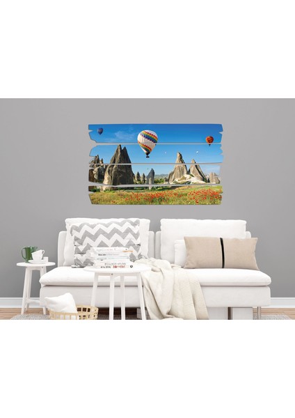 Gelincik Çiçeği Balonlar Mdf Tablo 0804 (Model E) fırsatları