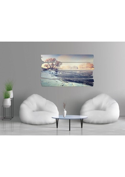 Kar Buz Donmuş Nehir Mdf Tablo 0690 (Model E) fiyatları