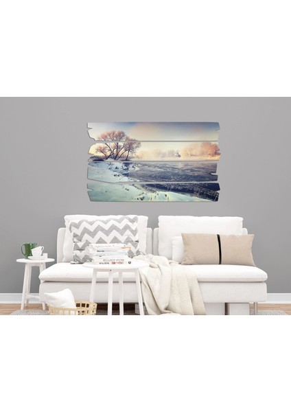 Kar Buz Donmuş Nehir Mdf Tablo 0690 (Model E) fırsatları