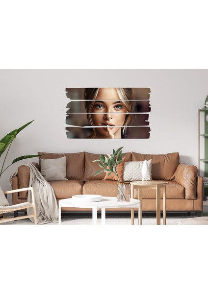 Kadın Saç Modeli Kuaför Mdf Tablo 1042 (Model E)