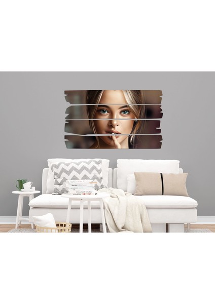 Kadın Saç Modeli Kuaför Mdf Tablo 1042 (Model E)