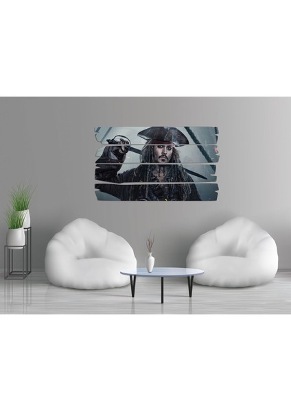 Jack Sparrow Karayip Korsanları Mdf Tablo 3419 (Model E)