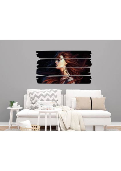 Kız Boyama Çizim Mdf Tablo 3467 (Model E)