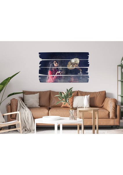 Kadın Gramofon Sanatsal Mdf Tablo 2936 (Model E) modelleri