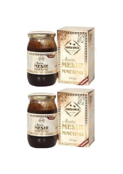 Geleneksel Mesir Macunu 400 gr 2 Li Set 2*400