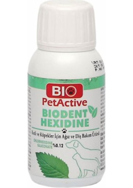 Pet Active Biodent Hexidine Ağiz ve Diş Bakim Solüsyonu 50 ml