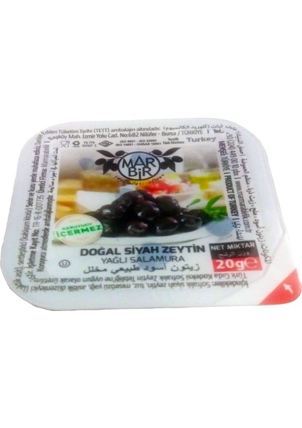 Marbir Siyah Zeytin 20 gr X12