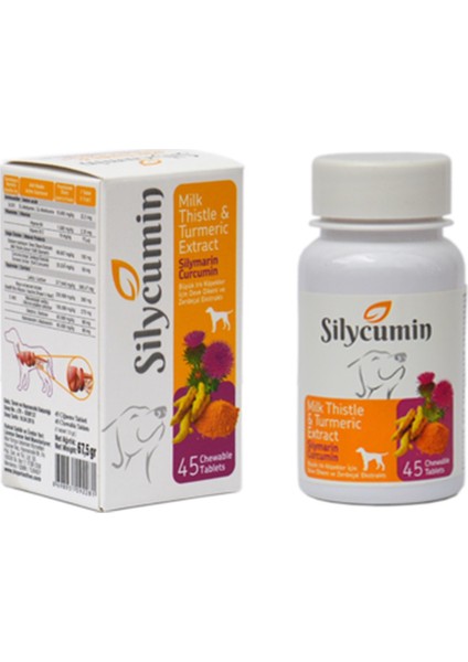 Petactive Köpek Gelişimine Destek Silycumin 45 Tb.