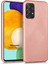 Matte Silicone Samsung Galaxy A52 Kılıf Rose Gold 1