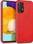 Matte Silicone Samsung Galaxy A52 Kılıf Kırmızı 1