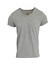 Basic Gri Melanj V Yaka Unisex Slim Fit T-Shirt 1
