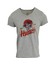 Gri Melanj V Yaka Unisex Slim Fit Dijital Baskılı T-Shirt 1