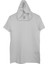 Basic Beyaz Unisex Kısa Kollu Kapüşonlu Slim Fit T-Shirt 2
