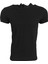 Basic Siyah Unisex Kısa Kollu Kapüşonlu Slim Fit T-Shirt 1