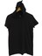 Basic Siyah Unisex Kısa Kollu Kapüşonlu Slim Fit T-Shirt 2