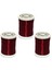 Bakır Tel 300 gr 450 mt Üç'lü Set Bordo 1
