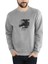 Elvis Presley Metal Rock Muzik Grubu Baskılı Gri Erkek Örme Sweatshirt Uzun Kol 1