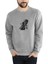 Tanya Anor Part2 The Last Of Baskılı Gri Erkek Örme Sweatshirt Uzun Kol 1