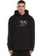 The Walking Dead Collection Baskılı Siyah Erkek Örme Kapşonlu Sweatshirt Uzun Kol 1