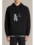 The Last Of Us Part 2 Baskılı Siyah Erkek Örme Kapşonlu Sweatshirt Uzun Kol 1