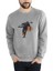 Battlefield PLAY4FREE Baskılı Gri Erkek Örme Sweatshirt Uzun Kol 1