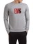 Elvis Presley The Legend Metal Rock Baskılı Gri Erkek Örme Sweatshirt Uzun Kol 1