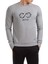 Infinite Only Baskılı Gri Erkek Örme Sweatshirt Uzun Kol 1