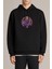 Tool Baskılı Siyah Erkek Örme Kapşonlu Sweatshirt Uzun Kol 1