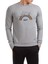 What Baskılı Gri Erkek Örme Sweatshirt Uzun Kol 1