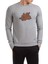 Arctıc Monkeys Logo Baskılı Gri Erkek Örme Sweatshirt Uzun Kol 1