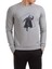 Yenilmez Yondu Galaxy Baskılı Gri Erkek Örme Sweatshirt Uzun Kol 1