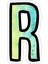 R Harfi Sticker Araba Oto Arma Duvar Sticker Ev Dekoratif Çıkartma 15 Cm 1