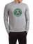 Star Coffee Baskılı Gri Erkek Örme Sweatshirt Uzun Kol 1
