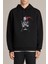Undertale Undyne The Undying Baskılı Siyah Erkek Örme Kapşonlu Sweatshirt Uzun Kol 1