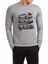 Nissan Skyline R34 Gtr Toyota Supra Baskılı Gri Erkek Örme Sweatshirt Uzun Kol 1