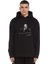 Bütün Ümidim Gençlikte Atatürk Atatürk'ün 19 Baskılı Siyah Erkek Örme Kapşonlu Sweatshirt Uzun Kol 1