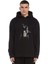 The Last Of Us Remasted Baskılı Siyah Erkek Örme Kapşonlu Sweatshirt Uzun Kol 1