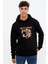 Maıden Eddıe Newspaper Metal Baskılı Siyah Erkek Örme Kapşonlu Sweatshirt Uzun Kol 1