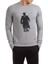 Peaky Blinders Tommy Shelby Black Man Baskılı Gri Erkek Örme Sweatshirt Uzun Kol 1
