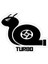 Turbo Salyangoz Sticker Araba Oto Arma Duvar Sticker Ev Dekoratif Çıkartma 15 Cm 1