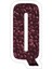 Harf Q - Kavrulmuş Kahve Çekirdeği Monogram Sanat Sticker Araba Oto Arma Duvar Sticker 1