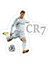 Ronaldo Real Madrid Sticker Araba Oto Arma Duvar Sticker Ev Dekoratif Çıkartma 15 Cm 1