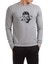 Hulk Sinirli Baskılı Gri Erkek Örme Sweatshirt Uzun Kol 1